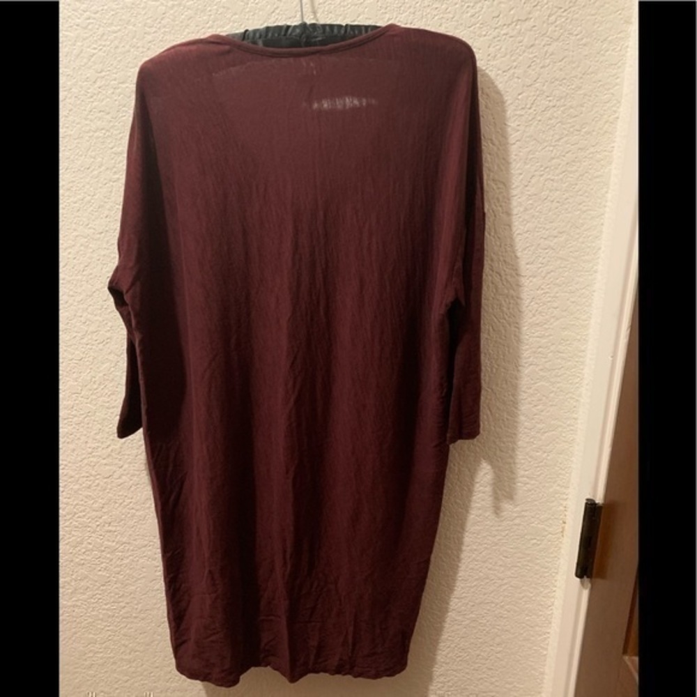 Bobi XS burgundy 100% cotton top - Picture 7 of 10